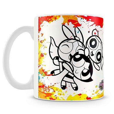 Caneca Meninas Super Poderosas para Colorir (Mod.4)