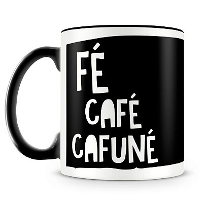 Caneca Personalizada Fé Café Cafuné