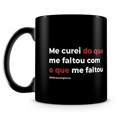 Caneca Coração Remendado (100% Preta)