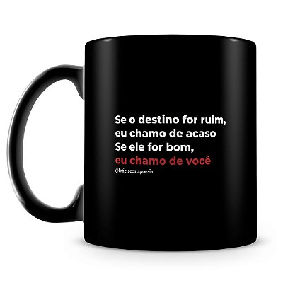 Caneca Destino (100% Preta)