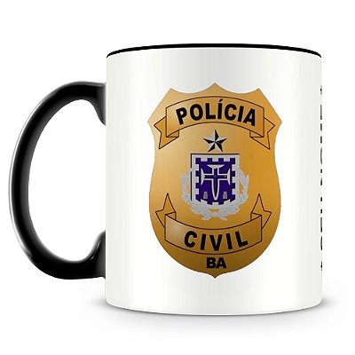 Caneca Polícia Civil da Bahia (Com Nome)