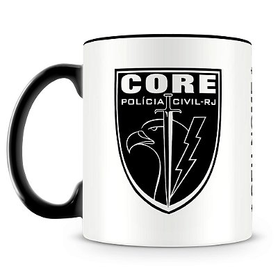 Caneca Polícia Civil do RJ CORE (Com Nome)