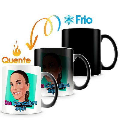 Caneca Mágica Personalizada com Caricatura (Uma Pessoa)