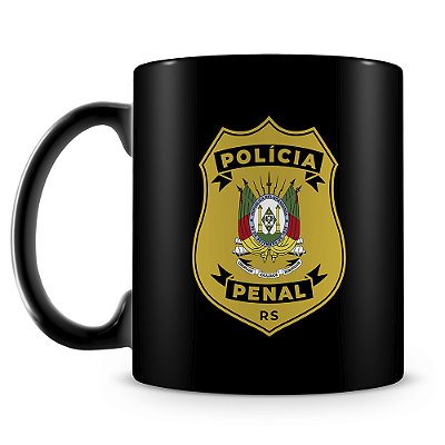 Caneca Polícia Penal do Rio Grande do Sul (100% Preta)