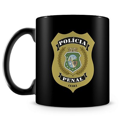 Caneca Polícia Penal do Ceará (100% Preta)