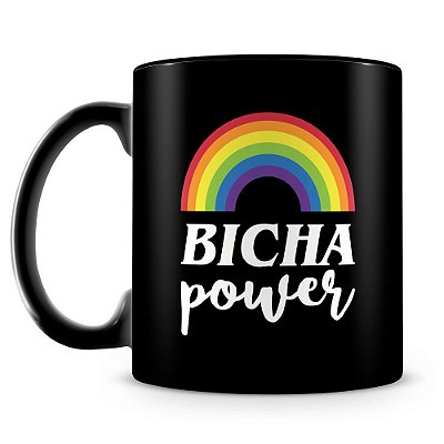 Caneca Personalizada Bicha Power (100% Preta)