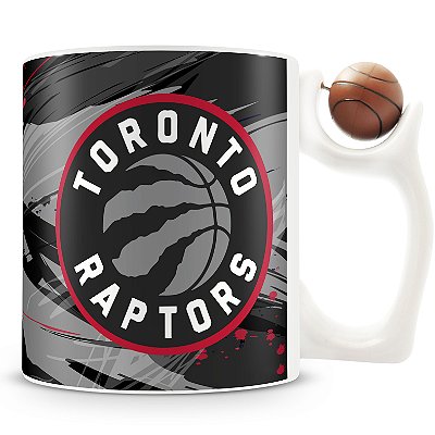 Caneca Alça Bola Personalizada Toronto Raptors (Basquete)