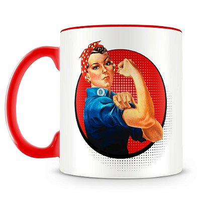 Caneca Personalizada We Can Do It (Vermelha)