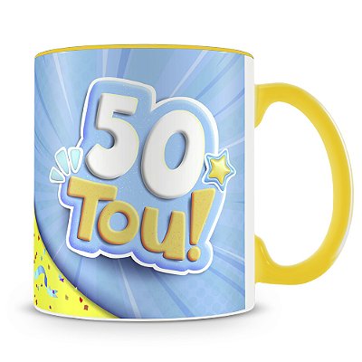 Caneca Aniversário 50tou (Azul)