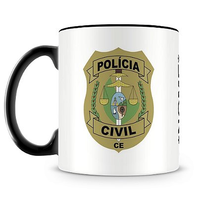 Caneca Polícia Civil do Ceará (Com Nome)