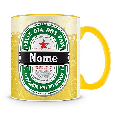 Caneca Dia dos Pais Heineken (Foto e Nome)