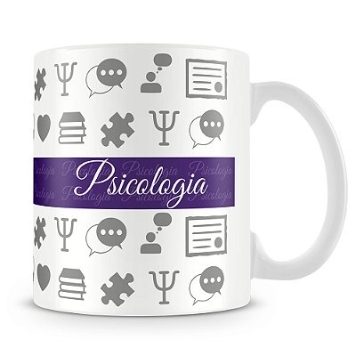 Caneca Psicologia (Com Nome)