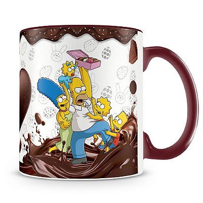 Caneca Feliz Páscoa Simpsons (Com Foto)