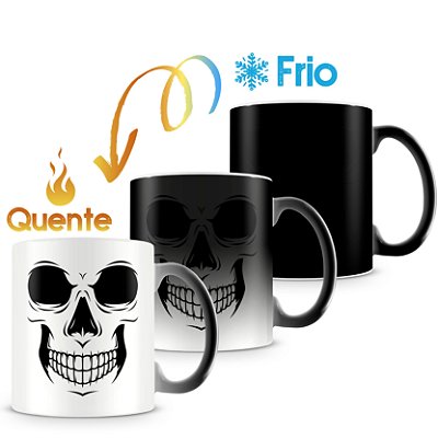 Caneca Mágica Personalizada Caveira