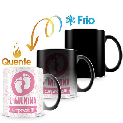 Caneca Mágica Personalizada É Menina