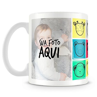 Caneca Personalizada Infantil Mod.3 (2 Fotos)