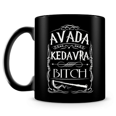 Caneca Personalizada Avada Kedavra (100% Preta)