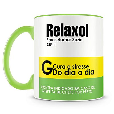 Caneca Personalizada Remédio Relaxol