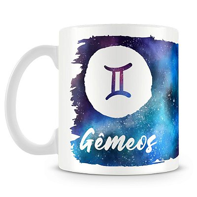 Caneca Personalizada Signo de Gêmeos (Mod.2)