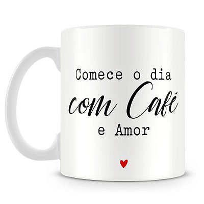 Caneca Personalizada Café e Amor