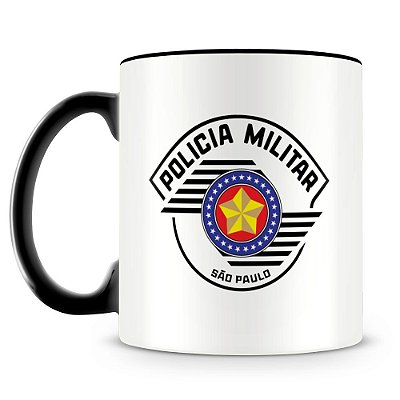 Caneca Polícia Militar de São Paulo (Com Nome)