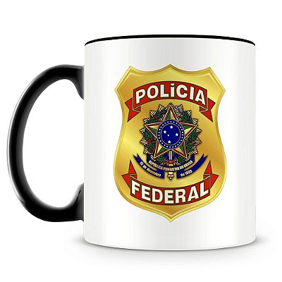 Caneca Polícia Federal (Com Nome)