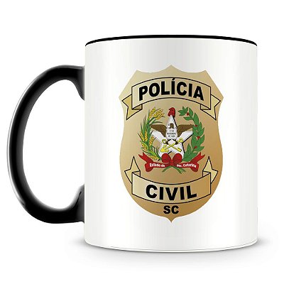 Caneca Polícia Civil de Santa Catarina (Com Nome)