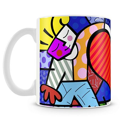 Caneca Personalizada Romero Britto Hearts Kids