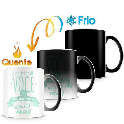 Caneca Mágica Personalizada Agora Você é Vovô