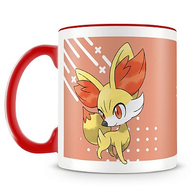 Caneca Personalizada Pokémon Fennekin (Mod.2)