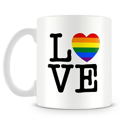 Caneca Branca Personalizada LGBT - 676