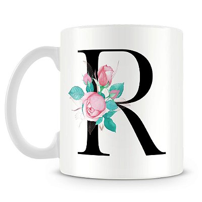 Caneca Personalizada Letra R