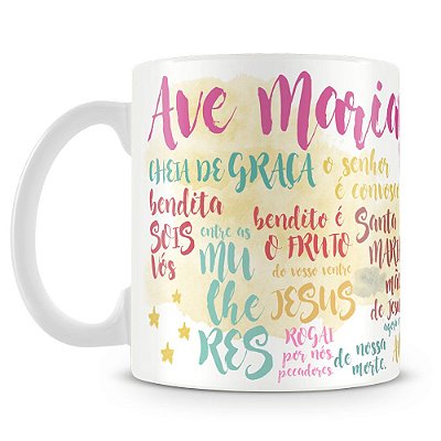 Caneca Personalizada Ave Maria