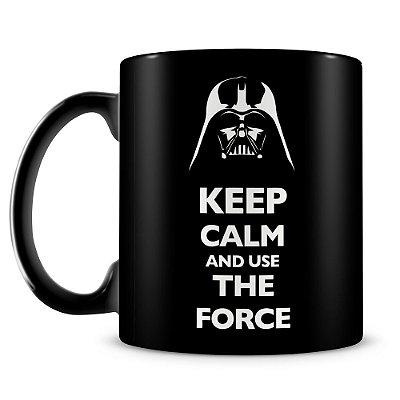Caneca Personalizada Darth Vader Keep Calm (100% Preta)