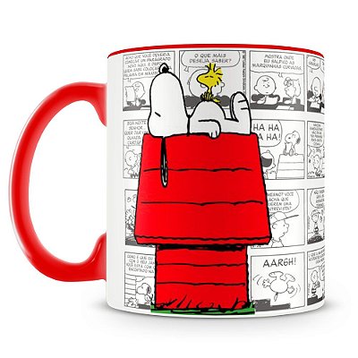 Caneca Personalizada Casinha do Snoopy (Vermelha)