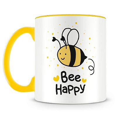 Caneca Personalizada Bee Happy