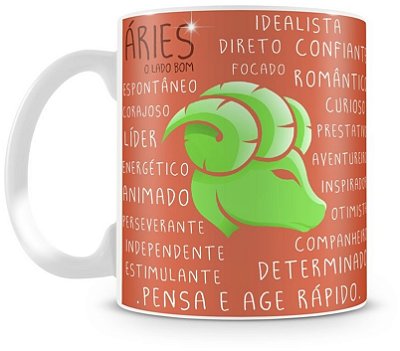 Caneca Personalizada Signo de Áries