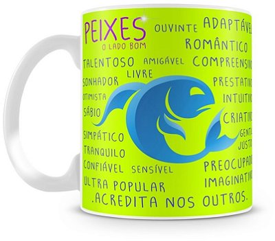 Caneca Personalizada Signo de Peixes