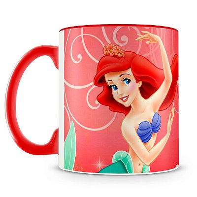 Caneca Estampada Princesa Ariel