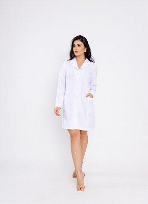 JALECO CLARA - BRANCO (OXFORD)