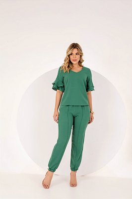 SCRUB JASMIN VERDE MILITAR