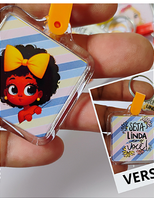 Chaveiros  Acrílico  dia da  MULHER  personalizado -mascote-tag de identificação-LEMBRANCINHA