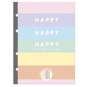 Refil Tilibra Happy Universitario  colors 80 folhas