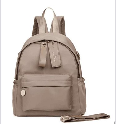 Mochila casual cor caqui