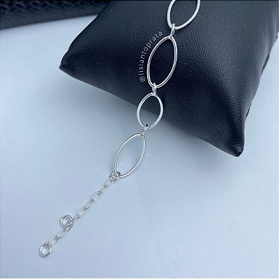 Pulseira Elos - Prata 925