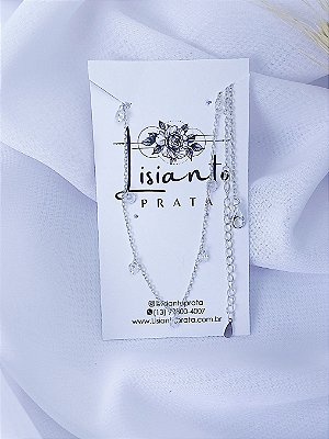 Choker Zircônias - Prata 925