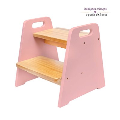 Escadinha Infantil Montessori - Rosa Blush