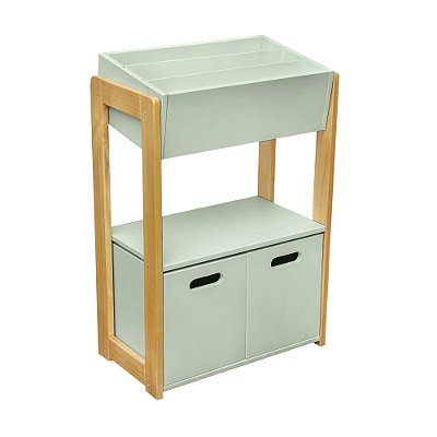 Estante Livros com Caixote - Verde Oliva
