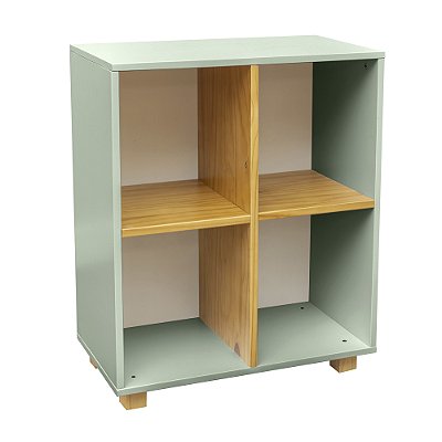 Estante Montessori Nichos - Verde Oliva