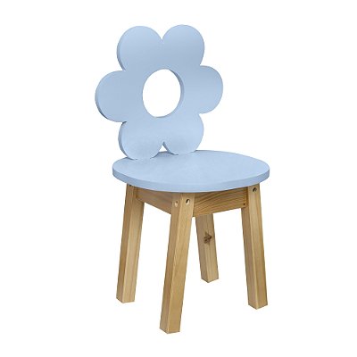 Cadeira Infantil Flor - Azul